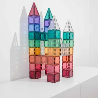 Connetix Magnetkacheln Pastell Quadratisch 40-teilig