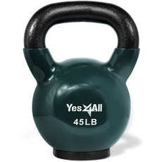 Yes4All Unisex-Erwachsene RZ7D Kettlebell, J. Mitternachtsgrün-20.5kg, 45Lb