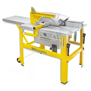 BAMATO BCS-500PRO 4200 W 400 V Sägeblatt, Parallelanschlag, Schiebestock, Tischverlängerung, Winkelanschlag