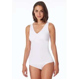 SCHIESSER Damen Trägertop Mit Herausnehmbaren Pads - Invisible Soft BH, Weiss_170365, 42