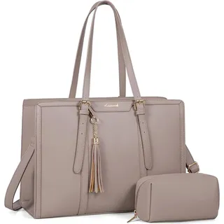LOVEVOOK Damen Laptoptasche 15,6 Zoll Business Handtasche Bürotasche