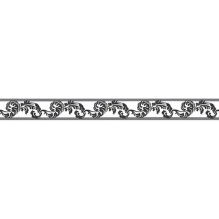 A.S. Création Bordüre Stick ups klassisch 5 m x 0,05 m schwarz/weiß 904317