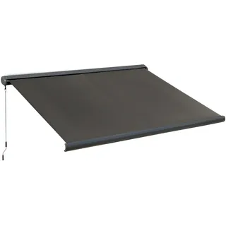 Outsunny Markise 2,5 x 3 m dunkelgrau