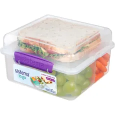 Bild von Lunchbox/Brotdose 4-fach unterteilt Joghurtbehälter