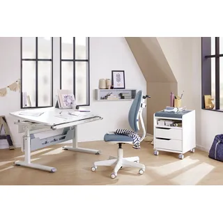 Paidi Kinderschreibtisch DIEGO CURVED 120 x 79 x 70 cm Holz weiß