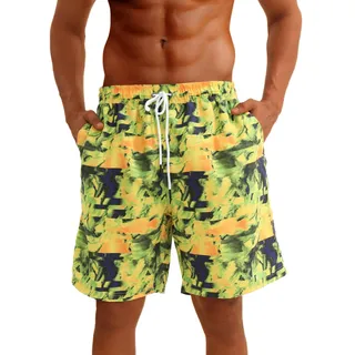 riemot Badehose Herren Badeshorts Sommer Männer Jungen Schwimmshorts Beach Schnelltrocknend Boardshorts Verstellbarem Sporthose kurz Mit Tasche und Gummizug, 3XL