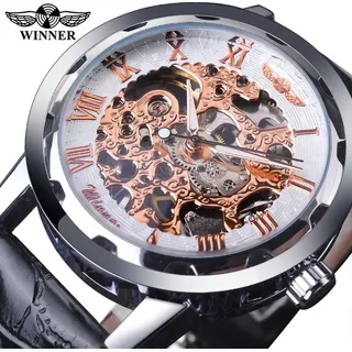 Winner RE-14457 Uhr – Schwarz/Gold/Rosa Herrenuhr KP14457 - Schwarz, Gold