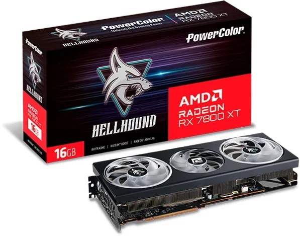 Bild von Hellhound Radeon RX7800XT 16 GB GDDR6