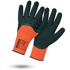 Rostaing Unisex Coldpro Baustellenhandschuhe Ma onnerie Warm für den Winter, Orange/Schwarz, Größe 8 (M) EU