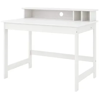 Interlink Schreibtisch Hilda Kiefer massiv / Weiß