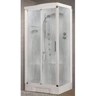 Novellini Neu Holiday 2P+F Hydro Dach 100x70 CM Li Thermostat Aqua Weiß