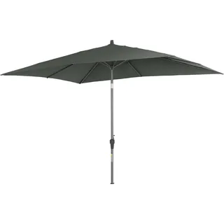 Siena Garden Marktschirm 300 cm x 200 cm Grün mit Kurbelmechanik