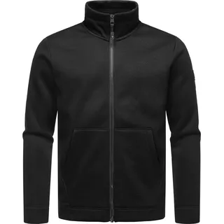 Sweatjacke RAGWEAR "Sweatjacke Fabbian Collar", Herren, Gr. XXL, schwarz, Obermaterial: 100% Polyester PES. Futter: 100% Polyester PES., Sweatjacken Sweatjacke