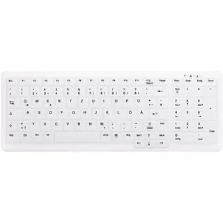 CONTOUR Active Key Contour ClassicClean Silikon Tastaturabdeckung Kompakt Weiß DE C7000