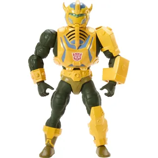 Masters of the Universe x Transformers Actionfigur Bumblebee Armor Man-At-Arms heo European Exclusive 14 cm - Gelb