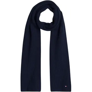 Tommy Hilfiger Damen Schal Essential Flag Scarf Mittelschwer, Blau (Space Blue), Einheitsgröße