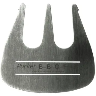FASports Grillgabel 9,2 x 8,6 x 0,15 cm rostfrei silber