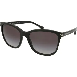 Emporio Armani EA4060 Damen-Sonnenbrille mit Vollrand, Kunststoff - Schwarz