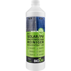 BIOLAB Solar & PV Photovoltaik Reiniger Konzentrat 1:20 (1 Liter) Solarreiniger zum Reinigen von Solaranlage, Photovoltaikanlage, Solarpanel, Solarmodul, PV-Anlage