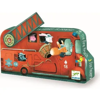 Djeco Formen Puzzle: The fire truck - 16Stk. *
