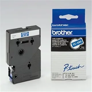 Brother TC-595, Weiss auf Blau, TC, Japan, 5 Jahr(e), Brother, P-touch PT8, PT500, PT2000, PT3000, PT5000
