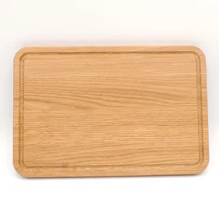 JOWE Jausenbrett aus Eiche | 1 Stk Holzbrett aus Eiche 30x20 cm | Rechteckiges Servierbrett aus Holz | Made in Austria