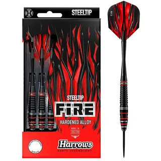 HARROWS Fire High Grade Alloy Darts - Black / Red - 23 g