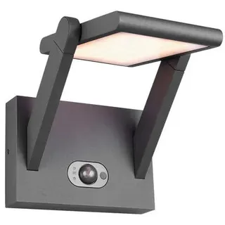 Trio Leuchten AUßENWANDLEUCHTE , Anthrazit , Metall , 18x23.5 cm , Farben fixierbar, mit Schalter, Dämmerungssensor , Lampen & Leuchten, Leuchtenserien