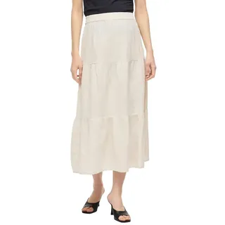 Vila Prisilla Ankle Hoch Taillierter Midi-rock - Super Light Natural Melan - 36