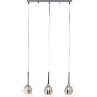 Brilliant Hadan 3-flg. E14 40 W  Durchmesser 3-flg. silberfarben