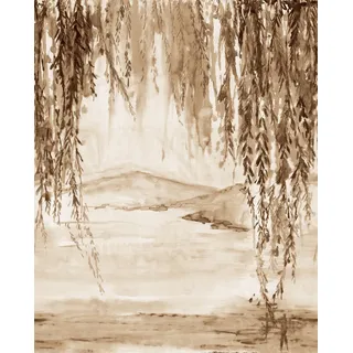 Rasch Tapete 360813 - Fototapete auf Vlies mit kunstvoller Landschaft in Beige, Braun und Weiß aus der Kollektion Magicwalls - 2,65 m x 2,12 m (LxB)