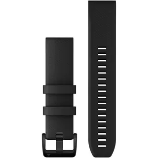 QuickFit (22 mm, Silikon Rostfreier Stahl), Uhrenarmband, Schwarz