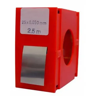 Vogel Rolle Kalibriertes Edelstahlband 2.5 M X 25 Mm 0.02 Mm - Red - One Size
