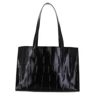 Ted Baker Handtasche Welona Croc Effect Elongated Icon Bag Black schwarz - Schwarz