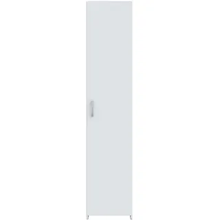 Forte Drehtürenschrank ECONOBOX 40 40 x 190,5 x 54,4 cm Weiß