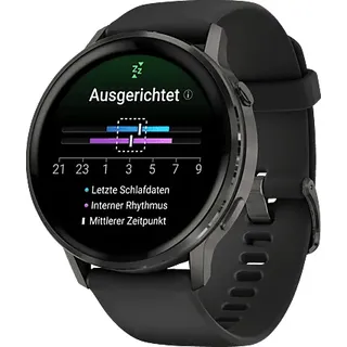 Venu 4 45 mm Schwarz/Schiefergrau Silikon Armband Grau