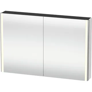 Duravit XSquare Spiegelschrank mit LED- Beleuchtung, 1200x800x155mm, XS7114022220000, Farbe: Weiß Hochglanz Dekor