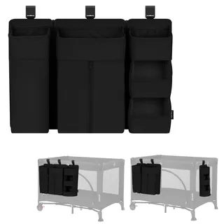 Lionelo Sidepocket Large Kinderbett-Organizer, Hängender Bett-Organizer, Wickeltisch, Windeln, Babytücher, Für Kinderzimmer, 58x11x58 cm
