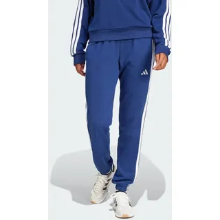 adidas Essentials 3 Stripes French Terry Cuffed Joggers Dark Blue/White XL