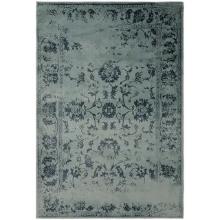 benuta Vintage-Teppich Suki 200/300 cm , Türkis , Kunststoff , Vintage , Rechteckig , 200x300 cm , Oeko-Tex® Standard 100 , für Fußbodenheizung geeignet, in verschiedenen Größen erhältlich, pflegeleicht , Teppiche und Böden, Teppiche, Vintageteppiche