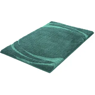 Badematte KLEINE WOLKE "»Mystic«", petrol, H:25mm, Polyacryl, Badematten, Badematte, Badteppich, modernes Design, Hoch-Tief Effekt, rechteckig & rund