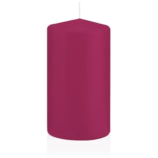 Stumpenkerzen mit Abbrandschutz Cardinal 80 x 60 mm 16 Stück für den sicheren Abbrand von Kerzen auf Adventskränzen und Gestecken - Rot