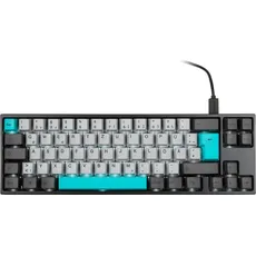 Ducky Miya Pro Moonlight (DE, Kabelgebunden), Tastatur, Grau