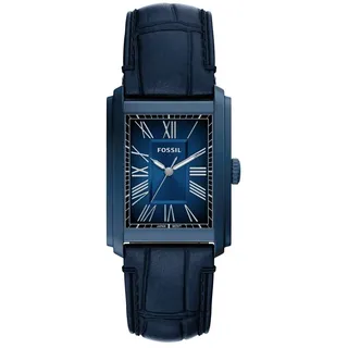 Fossil Carraway Herren 30MM Blaue Edelstahl-Uhr, FS6170