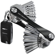 KeySmart - der kompakte Schüsselhalter und Anhänger-Organizer (bis zu 22 Schlüssel, Schwarz)