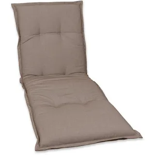 Liegenauflage , Taupe , Textil , Uni , Füllung: Schaumstoff, Vlies , 63x9x190 cm , Made in Germany , hochwertige Qualität , Gartenmöbel, Gartenpolster & Auflagen, Liegenauflagen