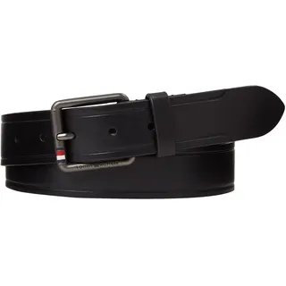 Tommy Hilfiger Herren Gürtel Casual 3.5 Ledergürtel, Schwarz (Black), 115