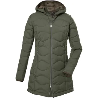 G.I.G.A. DX by killtec Steppmantel "GW 20 WMN QLTD PRK" Damen Steppparka: wasserabweisend, atmungsaktiv, winddicht, olivgrün