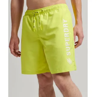 Superdry Code Applque 19inch Badeshorts - Electric Lime - XL