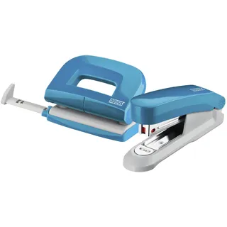Novus Heftgerät, Locher-Heftgerät-Set Petrol